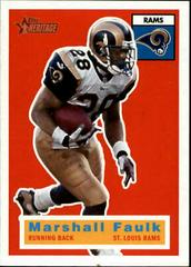 Marshall Faulk #50 Football Cards 2001 Topps Heritage Prices