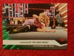 Alexa Bliss def. Nikki Cross [Green] Wrestling Cards 2021 Topps WWE Women's Division Prices