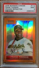 Frank Thomas [Orange Refractor] #112 Baseball Cards 2006 Bowman Chrome Prices