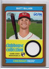 Matt McLain [Gold] #CCR-MMC Baseball Cards 2023 Topps Heritage Clubhouse Collection Relics High Number Prices