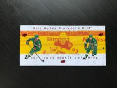 Matt Boldy Hockey Cards 2022 Upper Deck 1997 Collectors Choice Commemorative Prices