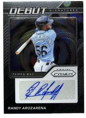 Randy Arozarena #DS-RA Baseball Cards 2021 Panini Prizm Debut Signatures Prices