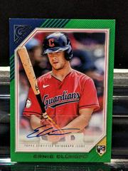 Ernie Clement [Green] Baseball Cards 2022 Topps Gallery Rookie Autographs Prices
