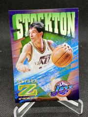 John Stockton [Z Cling] Basketball Cards 1996 Skybox Z Force Prices