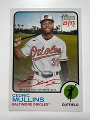 Cedric Mullins [Special Edition Red Ink] Baseball Cards 2022 Topps Heritage Real One Autographs Prices