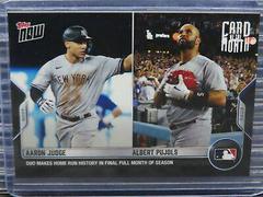 Aaron Judge, Albert Pujols Baseball Cards 2022 Topps Now Card of the Month Prices