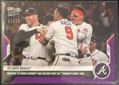 Atlanta Braves [Purple] Baseball Cards 2021 Topps Now Prices
