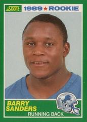 Barry Sanders Football Cards 1989 Panini Score Prices