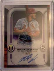 Nolan Arenado [Purple] #TA-NA Baseball Cards 2022 Topps Tribute Autographs Prices