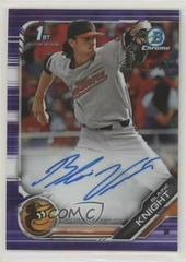 Blaine Knight [Purple Refractor] Baseball Cards 2019 Bowman Chrome Prospects Autographs Prices