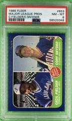 Major League Pros. [C. Fielder, C. Snyder] #653 Baseball Cards 1986 Fleer Prices