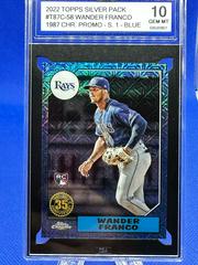 Wander Franco [Blue] #T87C-58 Baseball Cards 2022 Topps Silver Pack 1987 Chrome Prices