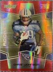 Chris Johnson [Red Zone Autograph] Football Cards 2008 Panini Score Select Prices