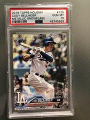 Cody Bellinger [Metallic Snowflake] Baseball Cards 2018 Topps Holiday Mega Box Prices