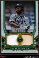 Randy Arozarena [Green] #DR-RA Baseball Cards 2023 Topps Tribute Dual Relics Prices