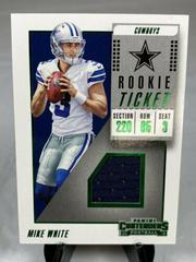 Mike White Football Cards 2018 Panini Contenders Rookie Ticket Swatches Prices