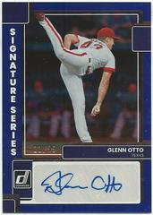 Glenn Otto [Blue] #SS-GO Baseball Cards 2022 Panini Donruss Signature Series Prices