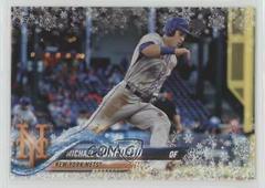 Michael Conforto [Metallic Snowflake] #16 Baseball Cards 2018 Topps Holiday Mega Box Prices