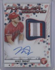 Mike Trout [Refractor] #PA-MT Baseball Cards 2023 Topps Pristine Autographs Prices