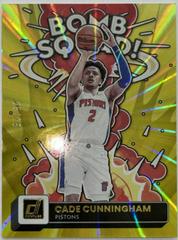 Cade Cunningham [Yellow Laser] #9 Basketball Cards 2022 Panini Donruss Bomb Squad Prices