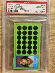 Dave Collins Baseball Cards 1981 Topps Scratch Offs Prices