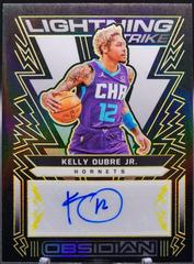 Kelly Oubre Jr. [Yellow] Basketball Cards 2021 Panini Obsidian Lightning Strike Signatures Prices