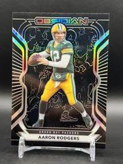 Aaron Rodgers [Electric Etch Yellow] #55 Football Cards 2020 Panini Obsidian Prices