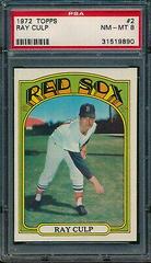 Ray Culp #2 Baseball Cards 1972 Topps Prices