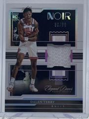 Dalen Terry #EDR-DTY Basketball Cards 2022 Panini Noir Elegant Decor Rookie Jerseys Prices
