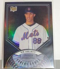 Carlos Gomez [Black Refractor] #BS-CG Baseball Cards 2007 Bowman Sterling Prices