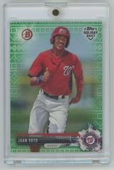 Juan Soto [Green Holiday Sweater] Baseball Cards 2017 Topps Holiday Bowman Prices