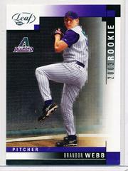 Brandon Webb #324 Baseball Cards 2003 Leaf Prices