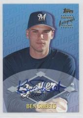 Ben Sheets [Certified Autograph] Baseball Cards 2000 Topps Traded Prices