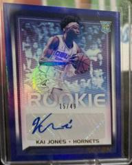 Kai Jones [Blue] Basketball Cards 2021 Panini Recon Rookie Signatures Prices