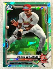 Jordan Walker [Green] #BCP-236 Baseball Cards 2021 Bowman Chrome Sapphire Prospects Prices