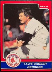 Carl Yastrzemski [Yaz's Career Records] Baseball Cards 1984 Star Yastrzemski Prices