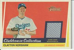 Clayton Kershaw #CCR-CKE Baseball Cards 2016 Topps Heritage Clubhouse Collection Relics Prices