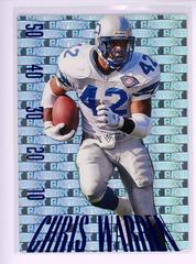 Chris Warren [Blue] Football Cards 1995 Skybox Premium Paydirt Prices