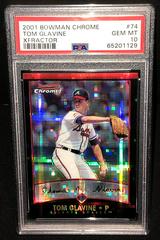 Tom Glavine [Xfractor] #74 Baseball Cards 2001 Bowman Chrome Prices