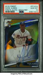 Ozzie Albies [Gold Refractor] #OA Baseball Cards 2018 Topps Finest Autographs Prices