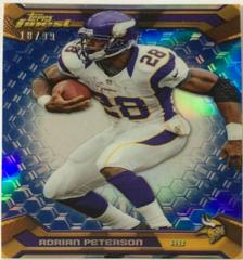 Adrian Peterson [Blue Refractor] #50 Football Cards 2013 Topps Finest Prices