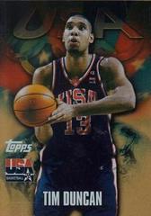 Tim Duncan [Gold] Basketball Cards 2000 Topps Team USA Basketball Prices