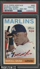 Marcell Ozuna [Red Ink] #MO Baseball Cards 2013 Topps Heritage Real One Autographs Prices