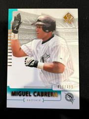 Miguel Cabrera [Gold] #24 Baseball Cards 2004 SP Authentic Prices