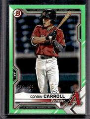 Corbin Carroll [Neon Green] #BP-142 Baseball Cards 2021 Bowman Paper Prospects Prices