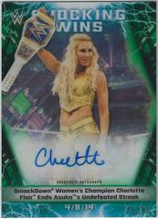 Charlotte Flair [Green] Wrestling Cards 2020 Topps WWE Chrome Shocking Wins Autographs Prices