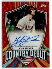 Kyle Tucker [Orange Cracked Ice] Baseball Cards 2023 Topps World Classic Country Debut Autographs Prices