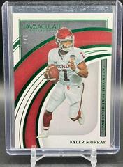 Kyler Murray [Emerald] #6 Football Cards 2022 Panini Immaculate Collegiate Prices