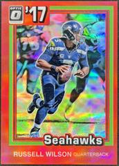 Russell Wilson [Red] #27 Football Cards 2017 Panini Donruss Optic 1981 Tribute Prices