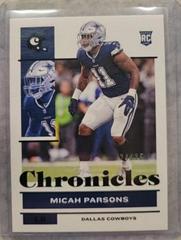 Micah Parsons [Black] Football Cards 2021 Panini Chronicles Prices